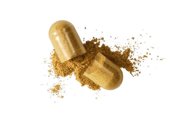 Nutrafol golden capsules with botanical powder